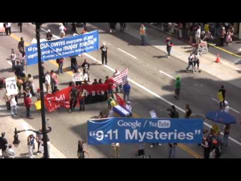 Youtube: 9-11 Truth makes HUGE appearance at Los Angeles Anti-War March