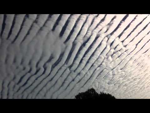 Youtube: Strange Cloud Formation, sausage clouds?