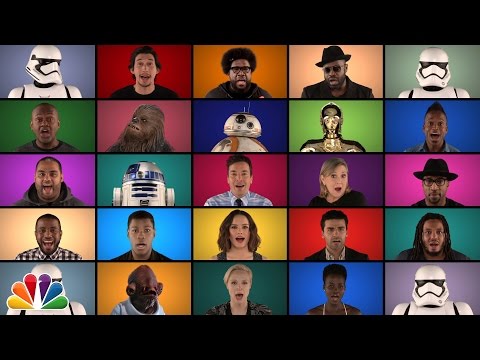 Youtube: Jimmy Fallon, The Roots & "Star Wars: The Force Awakens" Cast Sing "Star Wars" Medley (A Cappella)