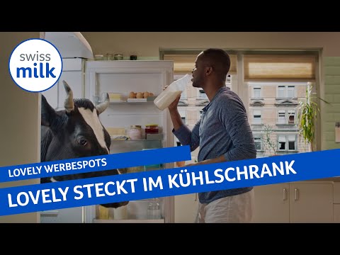 Youtube: Kuh Lovely steckt in Charles Nguelas Kühlschrank | Werbespot | Swissmilk (2019)