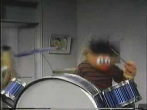 Youtube: Ernie practices some blast beats