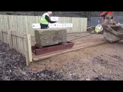 Youtube: Moving Large Pyramid Blocks: Testing the Wet Sand Theory