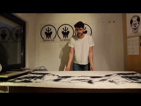 Youtube: Artist HQ: Tim Bengel | How He Uses Sand and Gold to Create Masterpieces