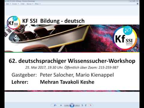 Youtube: 2017 05 25 PM Public Teachings in German - Öffentliche Schulungen in Deutsch