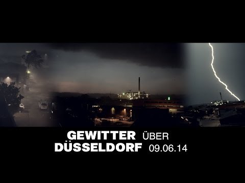 Youtube: Gewitter über Düsseldorf - Pfingsten 9.6.14