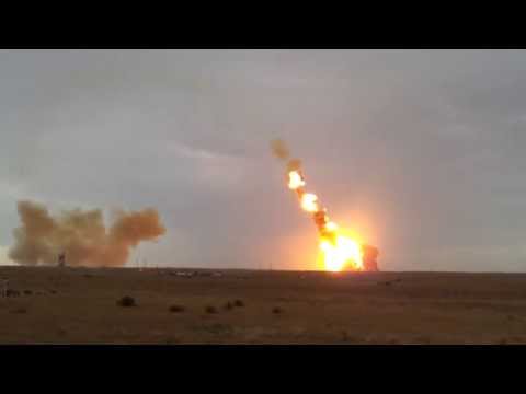 Youtube: Crash rocket "Proton-M" with 3 Glonass spacecraft  / Аварийный пуск "Протон-М"  02.07.2013
