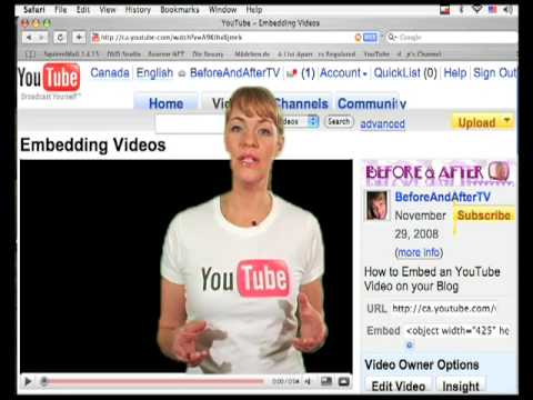 Youtube: How to Embed YouTube Videos