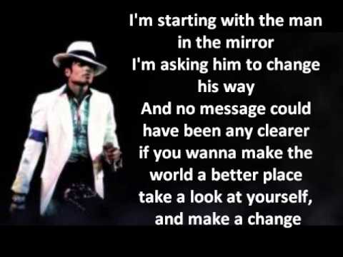 Youtube: Michael Jackson - Man in the Mirror LYRICS HQ