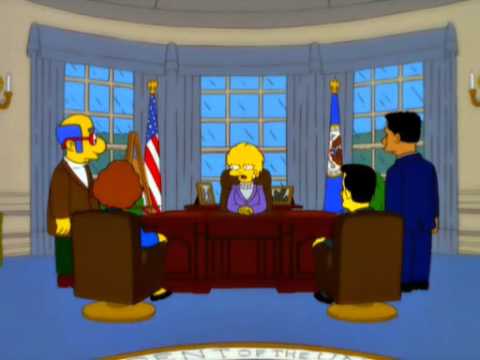 Youtube: Lisa Simpson calls Donald Trump Presidency, Increased Debt