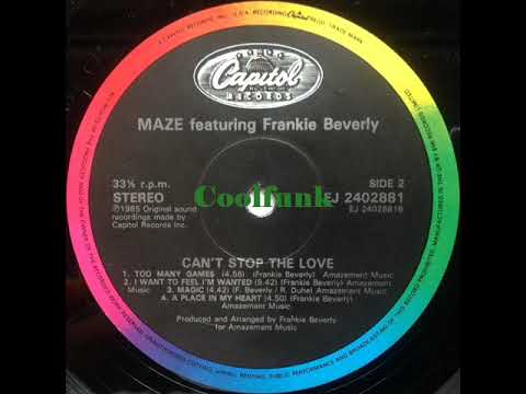 Youtube: Maze Feat. Frankie Beverly - Too Many Games (1985)