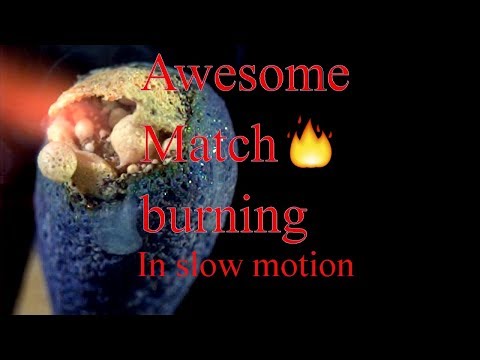 Youtube: Match burning in slow motion