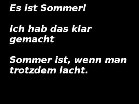 Youtube: Jetzt ist Sommer - Wise Guys
