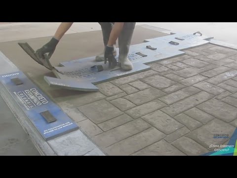 Youtube: Kolumbijska forma do odciskania w betonie - Kolumbianische stempelform für stempelbeton