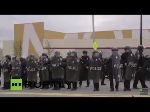 Youtube: LIVE: Mass Baltimore protest follows Freddie Gray funeral