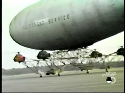 Youtube: Piasecki PA97 Helistat Accident Crash - helicopter helium blimp hybrid air vehicle heavy lift