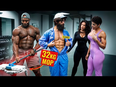 Youtube: Bodybuilder ärgerten sich über einen 32 kg schweren Wischmopp | Gab sich als Reinigungskraft in e...