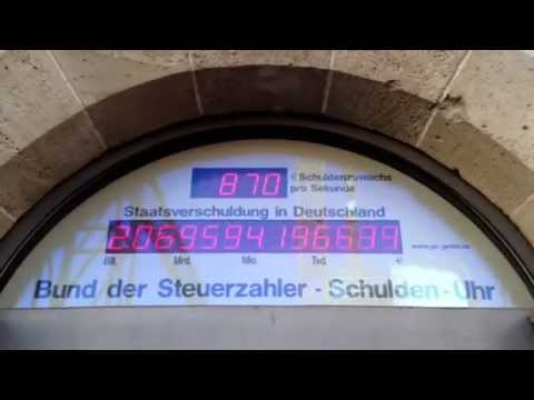Youtube: SCHULDENUHR Deutschland 2013