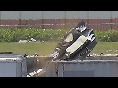 Youtube: SpaceX - Booster Remains In Port - Eutelsat-ABS - 06-19-2016