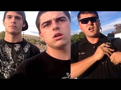 Youtube: Cop RUNS from me and I chase him. He calls in his snitches