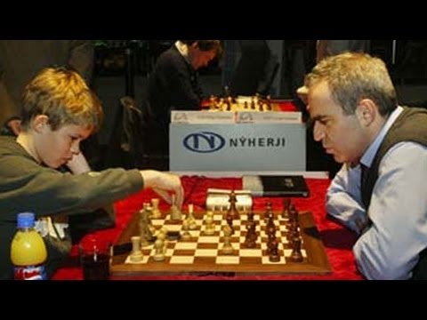 Youtube: Magnus Carlsen Beats Kasparov's Slav Defense 😱 ... Almost (Magnus Carlsen vs Garry Kasparov)
