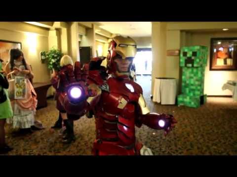 Youtube: A quick look at awesome Iron Man Mark 7 Costume @ Animeland wasabi 2012