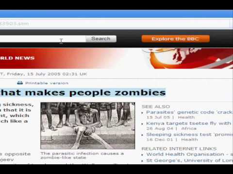 Youtube: Zombie Virus Now Real