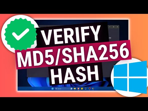 Youtube: VERIFY MD5 / SHA256 Hash or Checksum on Windows 11