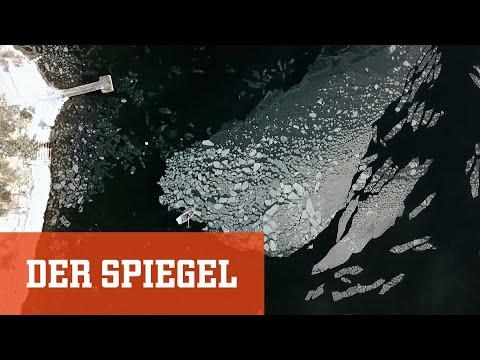 Youtube: Spektakuläres Drohnenvideo aus Finnland: "Jeder schiebt eine Eisscholle vor sich her" | DER SPIEGEL
