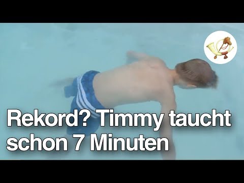 Youtube: Rekord? Timmy (9) taucht schon 7 Minuten [Postillon4]
