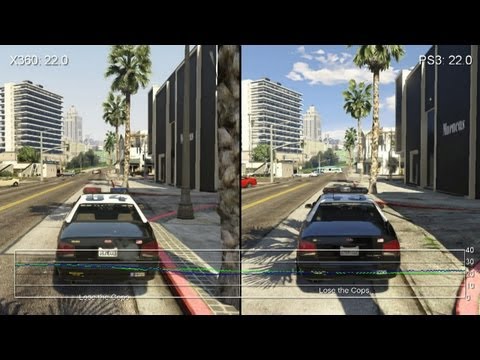 Youtube: Grand Theft Auto 5 Xbox 360 vs. PS3 Gameplay Frame-Rate Tests