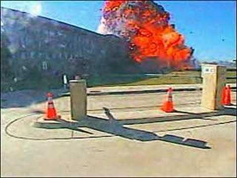 Youtube: Pentagon plane crash close up