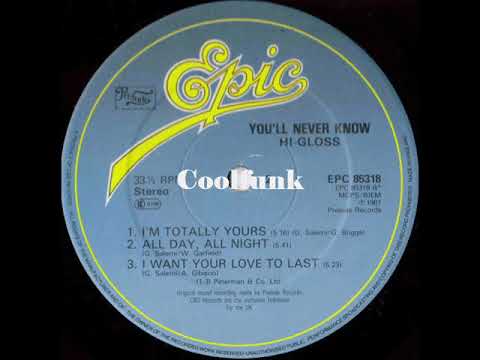 Youtube: Hi-Gloss - I Want Your Love To Last (1981)