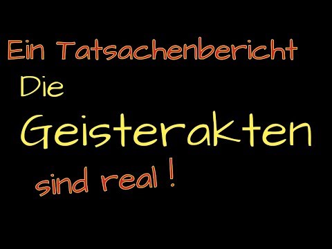 Youtube: Die Geisterakten sind real ! ~ ein Tatsachenbericht über das Special zur Staffelhalbzeit