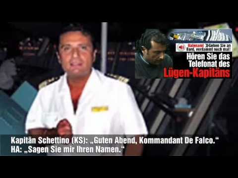 Youtube: Costa Concordia - Francesco Schettino Telefonat (deutsche Übersetzung)