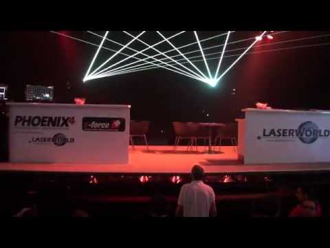 Youtube: LaserWorld Laser Show Frankfurt Musikmesse 2012. Will upload in HD soon.