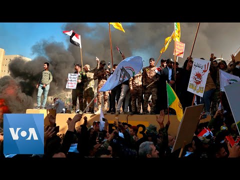 Youtube: Pro-Iranian Protesters Storm US Embassy in Baghdad, Iraq