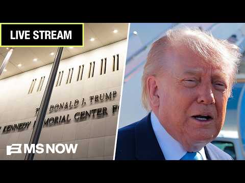 Youtube: LIVE: See Donald Trump’s name come off the Kennedy Center as it happens