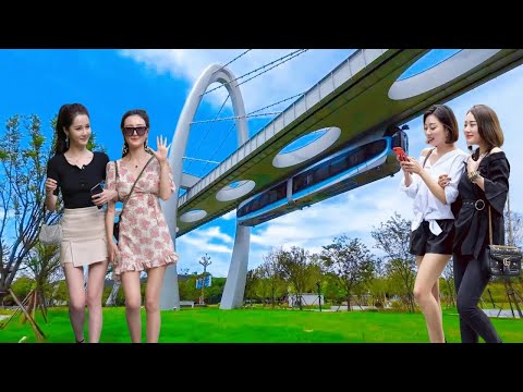 Youtube: 4K Walk | Experience the Optics Valley Skytrain in Wuhan | 在武汉体验光谷空轨，是国内首条规划建设的商用空轨线路