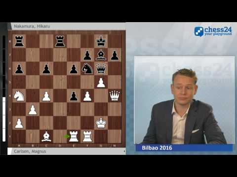 Youtube: Carlsen - Nakamura, Bilbao 2016 in der Analyse