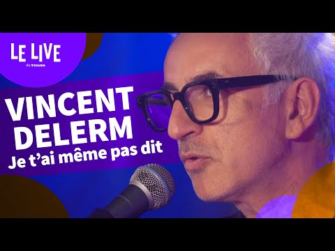 Youtube: Vincent Delerm - Je t'ai même pas dit (Live au Figaro)