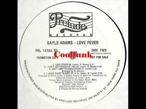 Youtube: Gayle Adams - I Loved Every Minute Of It (1982)