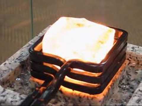 Youtube: Red-hot ice cube by induction heating
