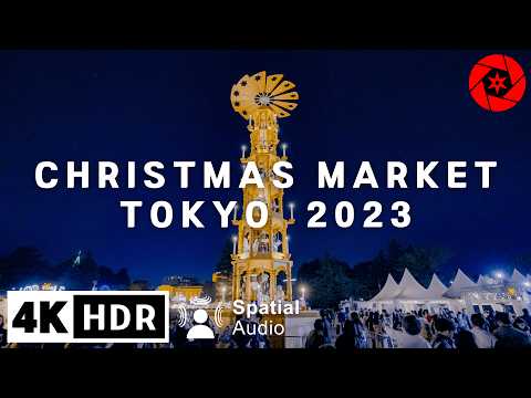 Youtube: Tokyo Christmas Market 2023 & Jingu Gaien Mae Ginkgo Illumination - 4K HDR Spatial Audio