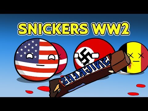 Youtube: If SNICKERS had a commercial during WW2 - Countryballs