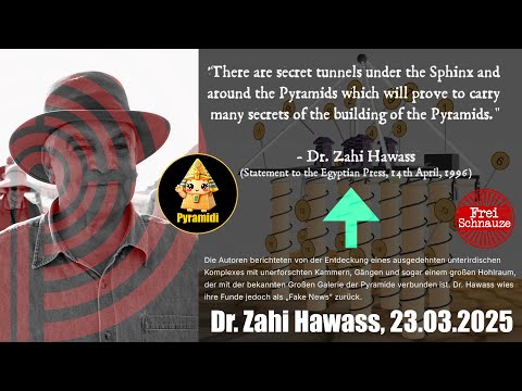 Youtube: Dr. Zahi Hawass '96: "Es gibt geheime Tunnel unter der Sphinx und um die Pyramiden" - Heute: Fake!?🤔
