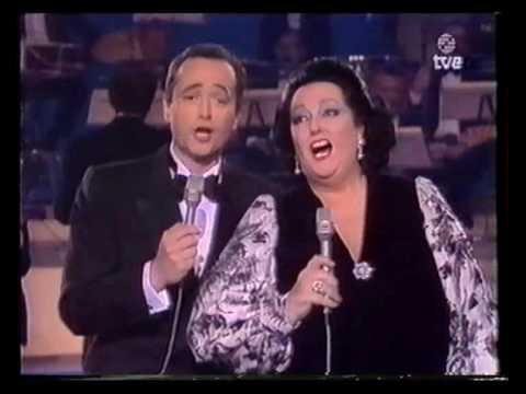 Youtube: Caballe and Carreras Sing Silent Night in 4 Languages
