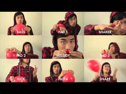 Youtube: 99 Red Balloons - played with red balloons.