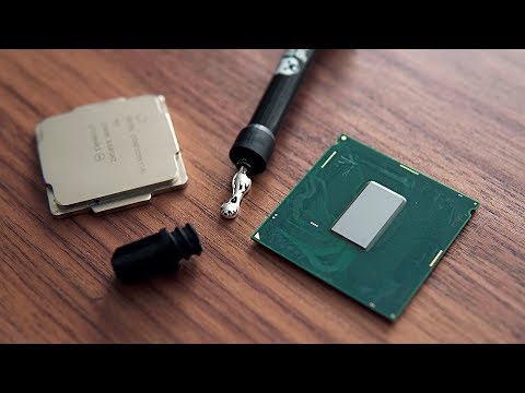 Youtube: Delidding The 8600K - 5.4GHz OVERCLOCK!