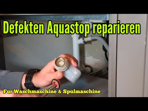Youtube: Aquastop reparieren Defekten Aquastopschlauch Spülmaschine oder Waschmaschine Instandsetzung