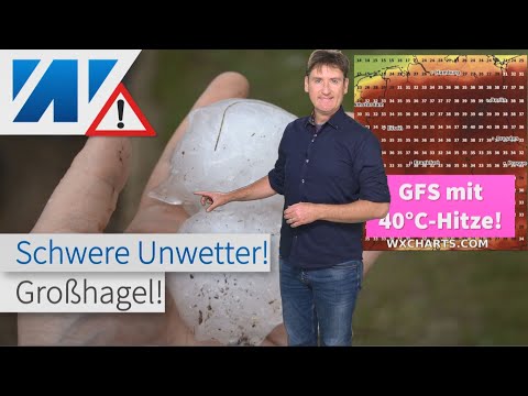 Youtube: AKUTE Unwetterwarnung: Großhagel bis 7 cm gesichtet! Update: Gewitter mit Sturzregen und Tornado!